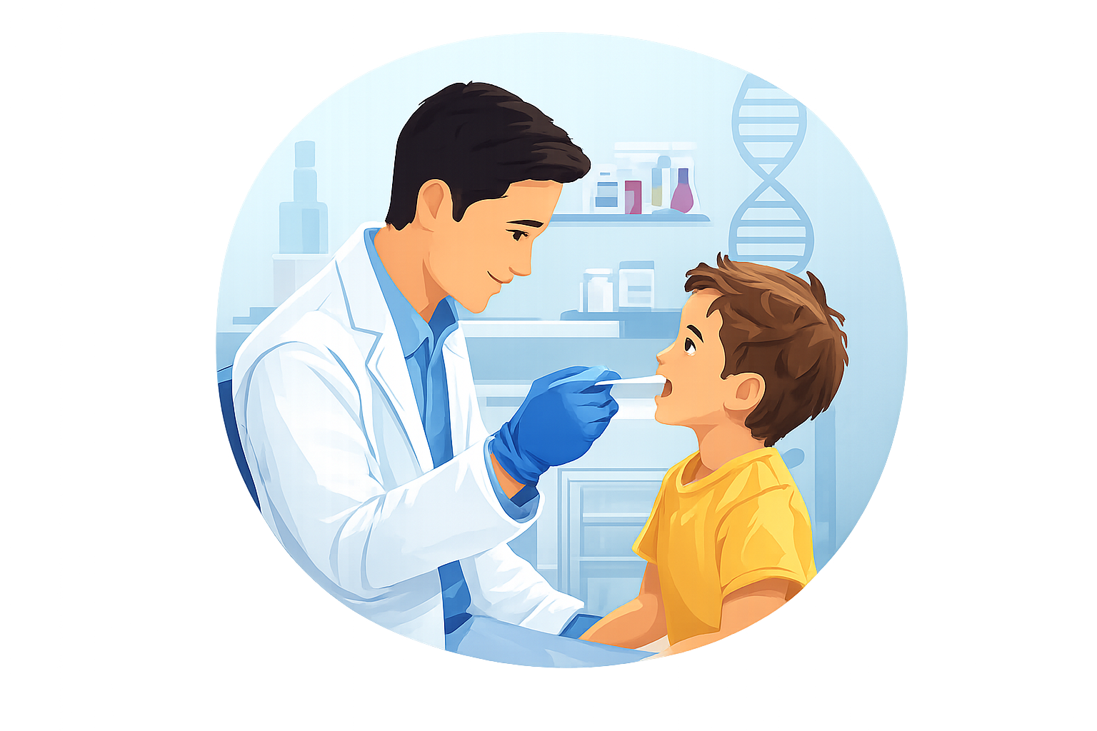 Cita presencial en laboratorio para prueba de ADN de paternidad en Neuquén