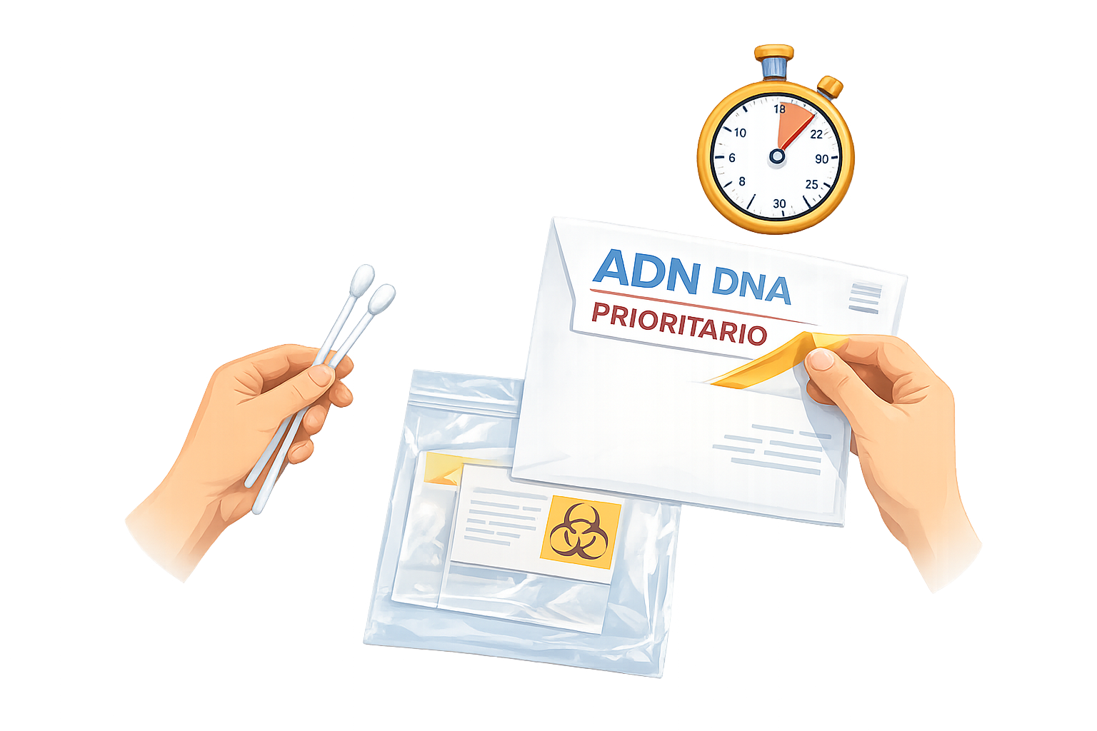 Preparar su propio kit de ADN con urgencia en Neuquén